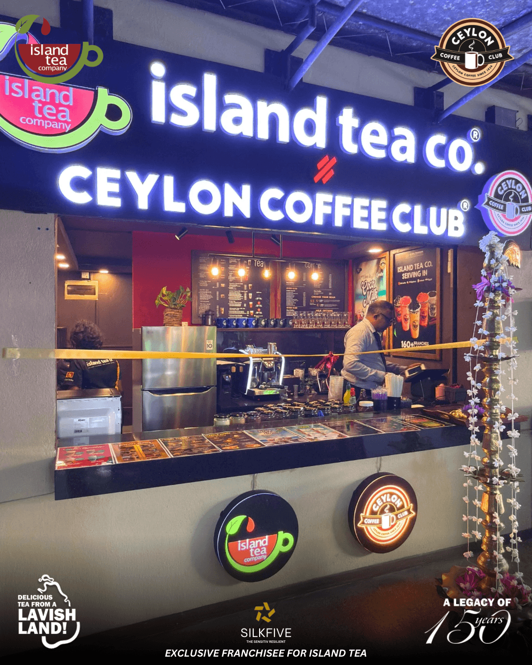 Island Tea Co. Ceylon Coffee Club Odel Alexandra Place Outlet location